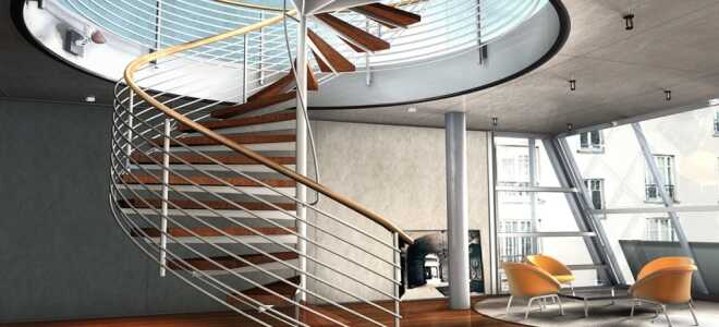 Дизайн винтовой лестницы на второй этаж: материалы и стили