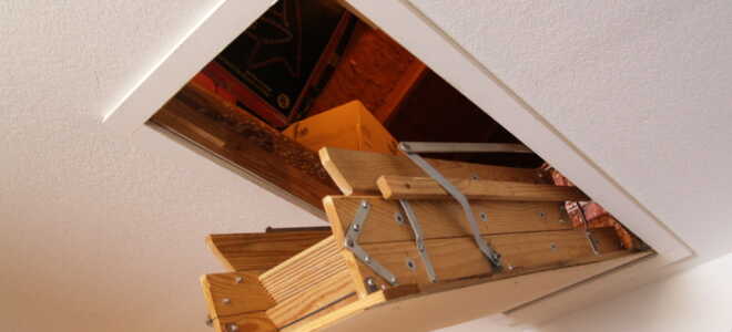 Чердачная лестница с люком: оптимальные размеры и правила установки