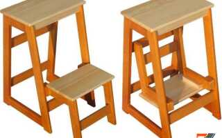 Стремянка деревянная складная своими руками (фото): для дома, библиотеки