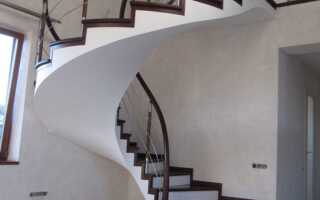 Винтовые лестницы на второй этаж эконом класса: как сделать своими руками монолитную из бетона