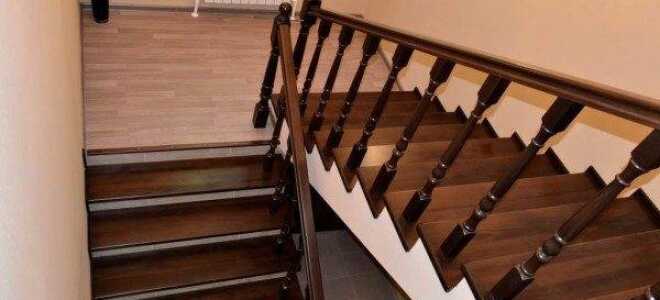 Лестница с площадкой: устройство и расчет