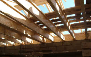 Деревянные балки перекрытия двутавровые: способы их устройства
