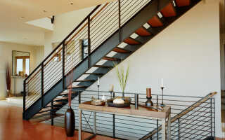 Лестницы на второй этаж на металлическом каркасе: особенности конструкций