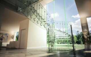 Стеклянные лестницы в дизайне современного дома