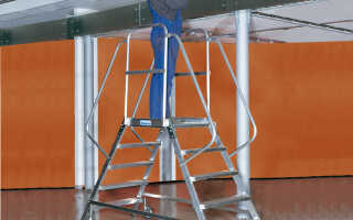 Передвижная лестница с платформой: виды, материалы и требования