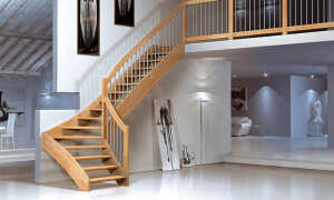 Как рассчитать размеры лестницы с поворотом на 180 градусов