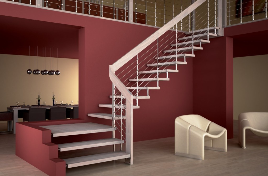 двухмаршевая лестница