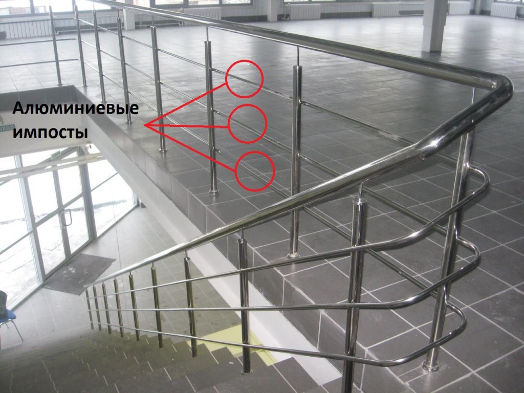 алюминиевые перила