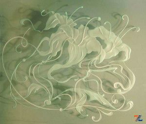 Рисунок пескоструйной машиной