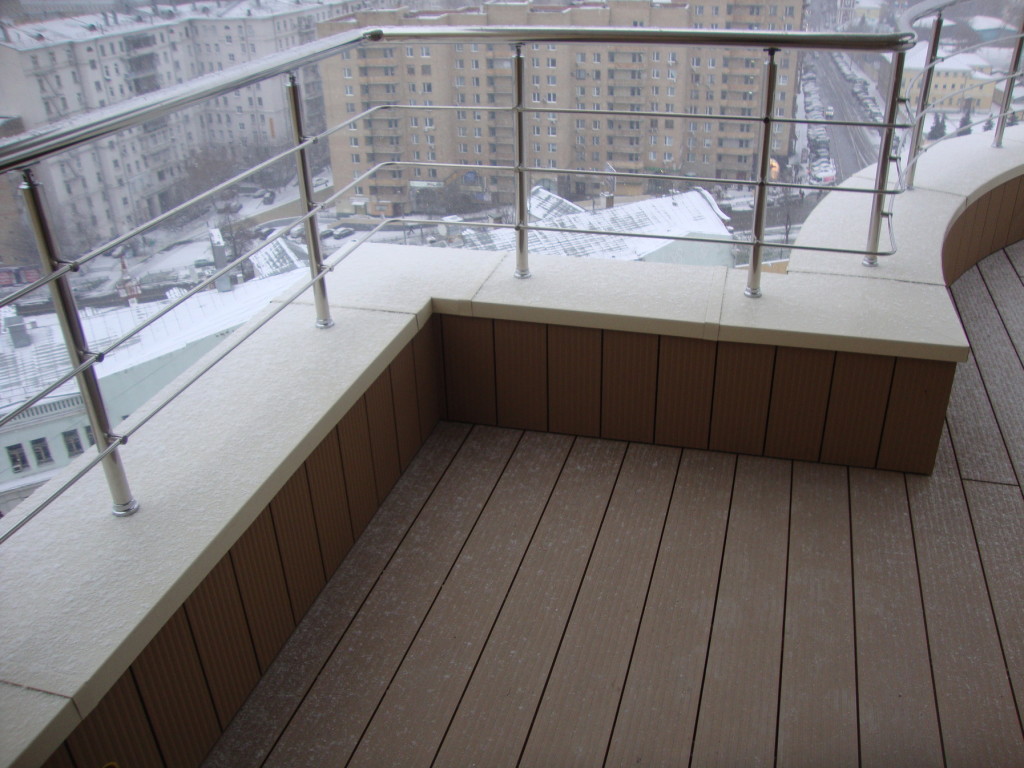 Ограждение кровли с парапетом